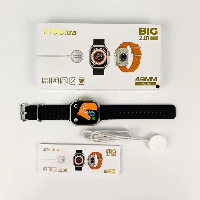 Z70 Ultra 2.01 Inch Full Touch Screen Smartwatch Series 8 Wireless Charging Smart Watch
