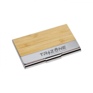 Bamboo Metal Business Card Case