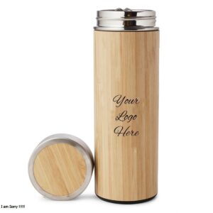 Bamboo Stainless Steel Vacuum Bottle