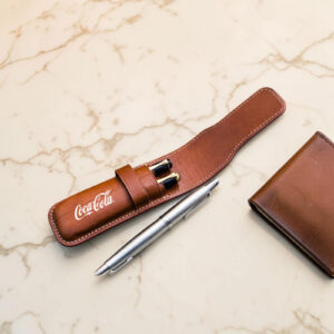 Classic Leather Roll Pen Holder