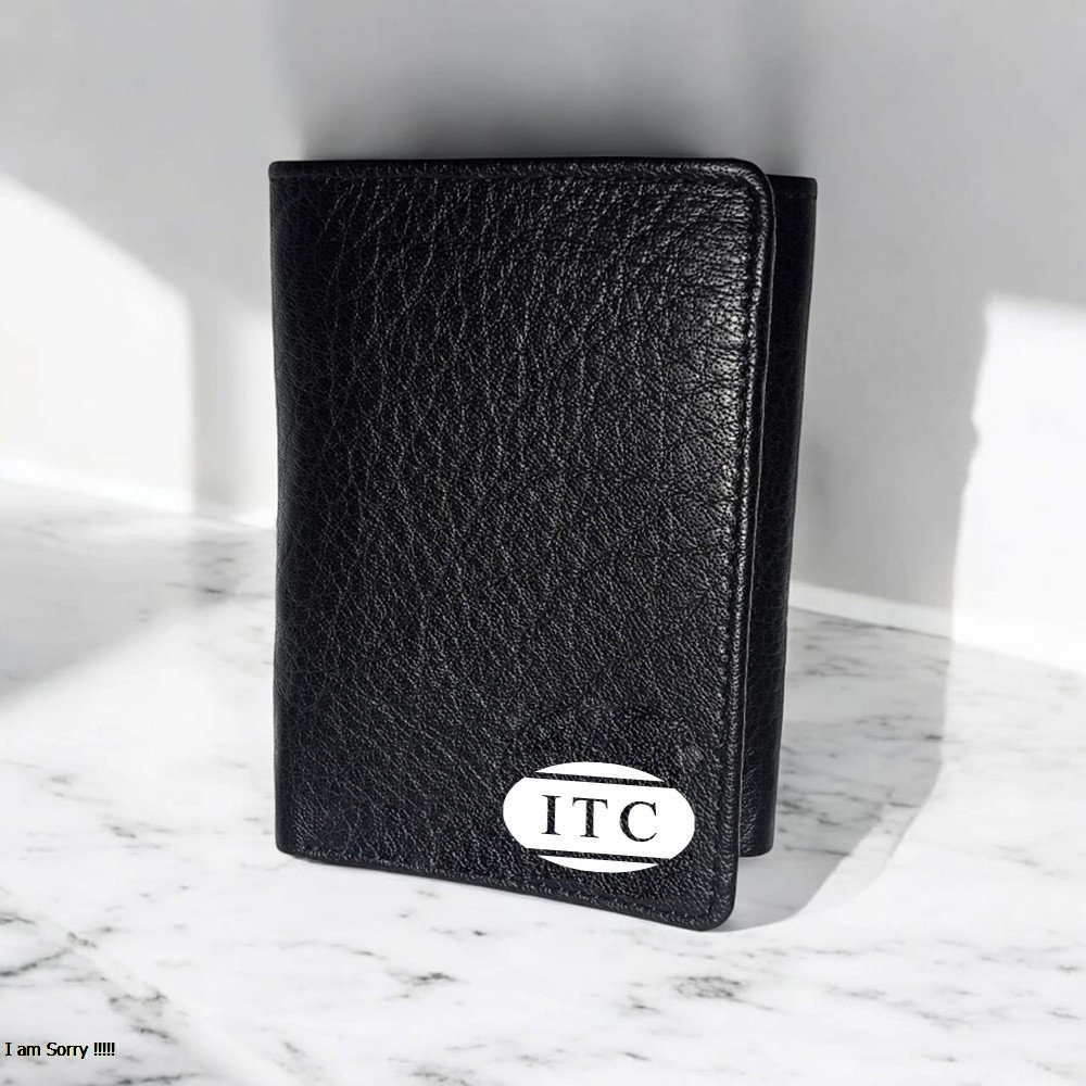 Compact Vertical Leather Wallet