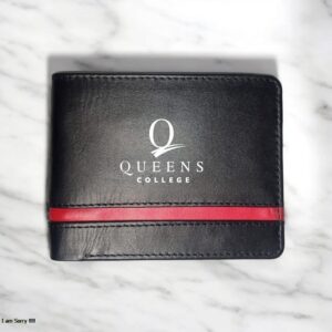 Designer Strip Leather Wallet