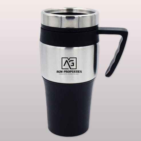 Insulated Travel Mug with Handle