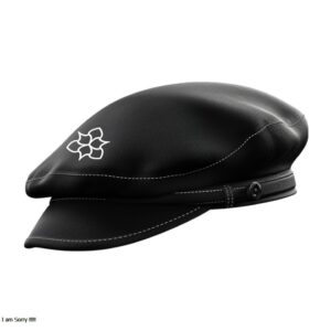 Leather Flat Cap Beret Style
