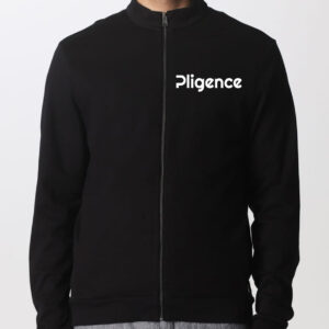 Minimal Zip-Up Sweatshirt Jacket