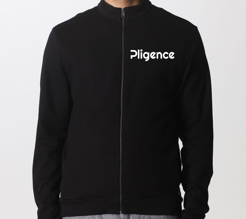 Minimal Zip-Up Sweatshirt Jacket