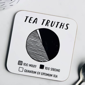 Minimalist Printed Tea Coaster