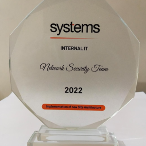 Octagonal Corporate Glass Plaque