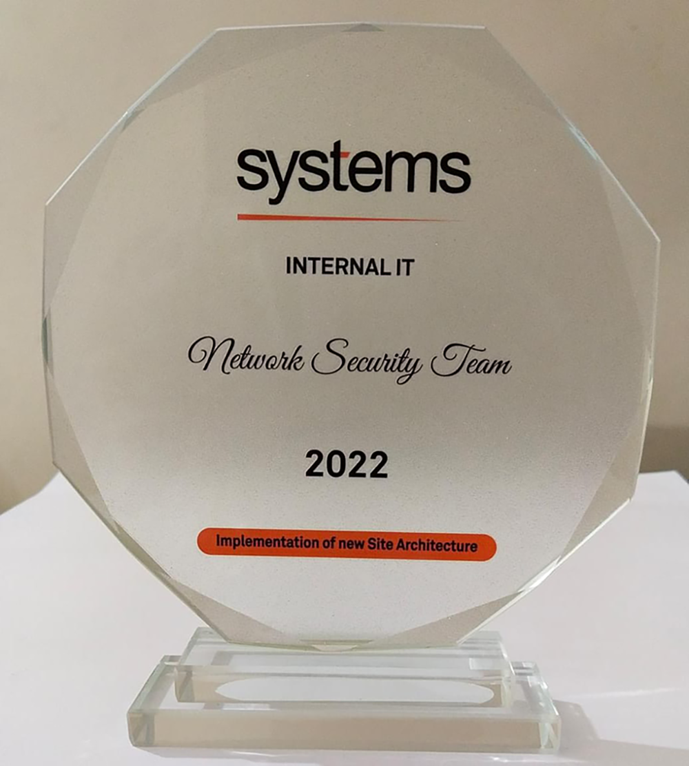 Octagonal Corporate Glass Plaque