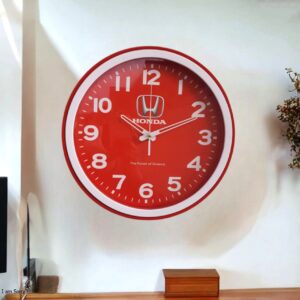 Premium Red Corporate Wall Clock