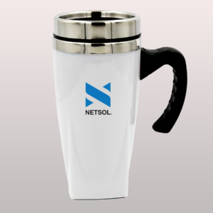 Premium Stainless Steel Travel Mug (Handle Grip)