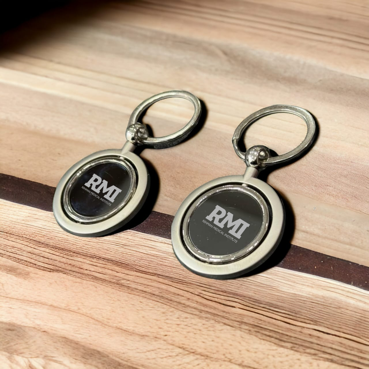Round Premium Metal Keychain