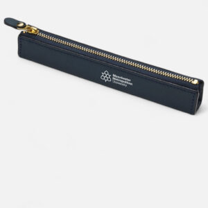 Slim Leather Zipper Pen Pouch