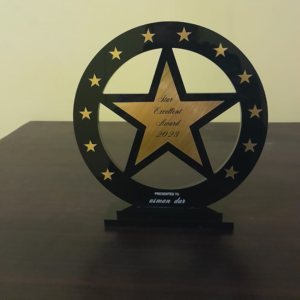 Star Silhouette Circular Plaque