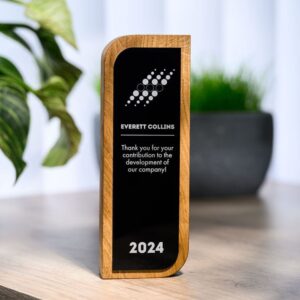 Sustainable Wood & Acrylic Column